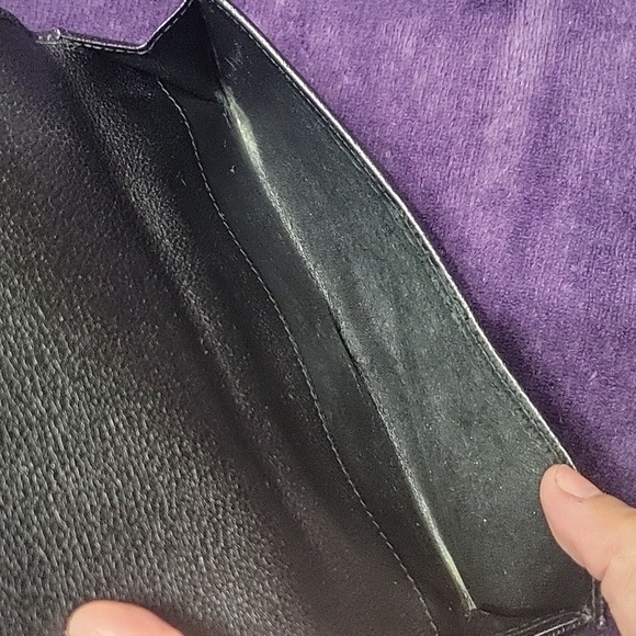 Yves Saint Laurent Studded Black Wallet Clutch - Picture 7 of 11